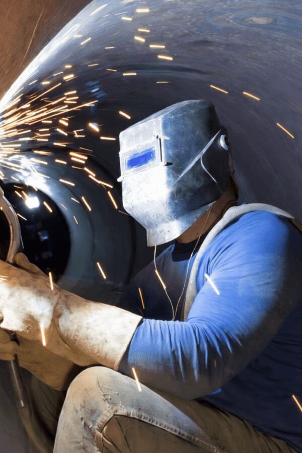 Eagle Point welder at work
