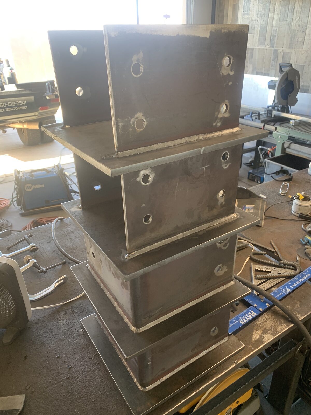 Structural steel and rigging work at Black Desert Resort, finished installation