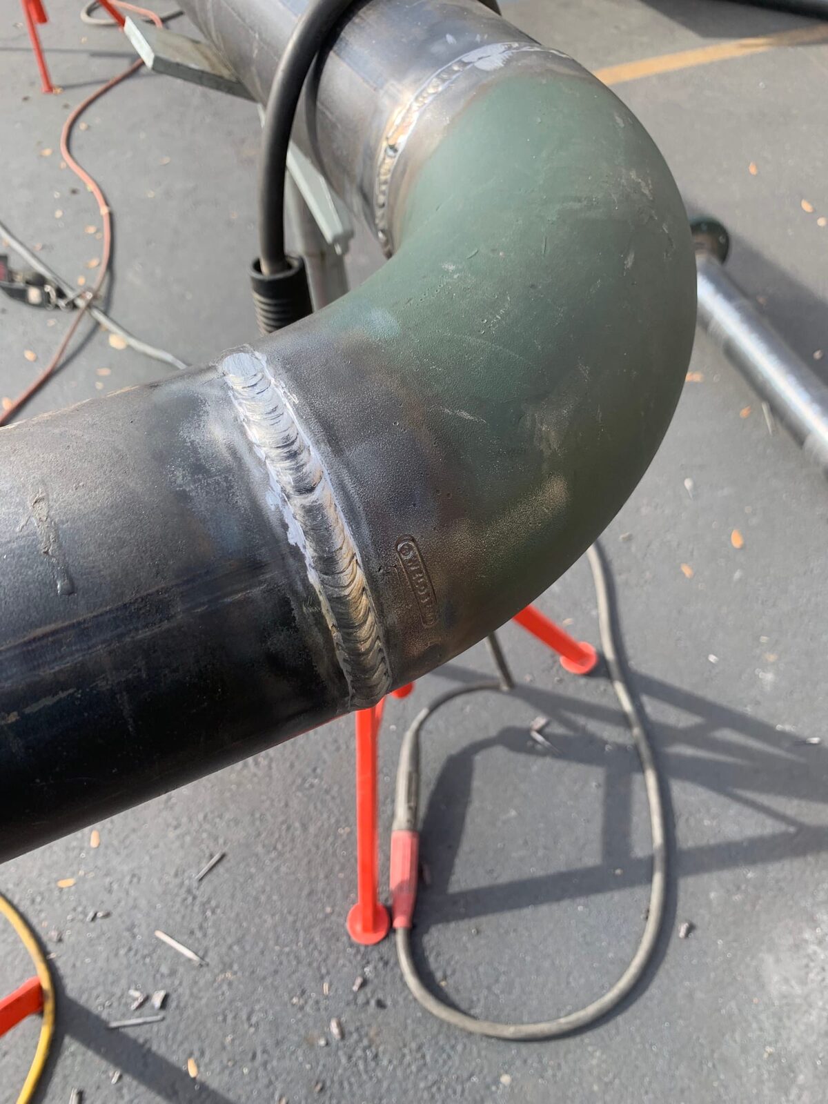 Completed piping tie-in to existing hospital systems
