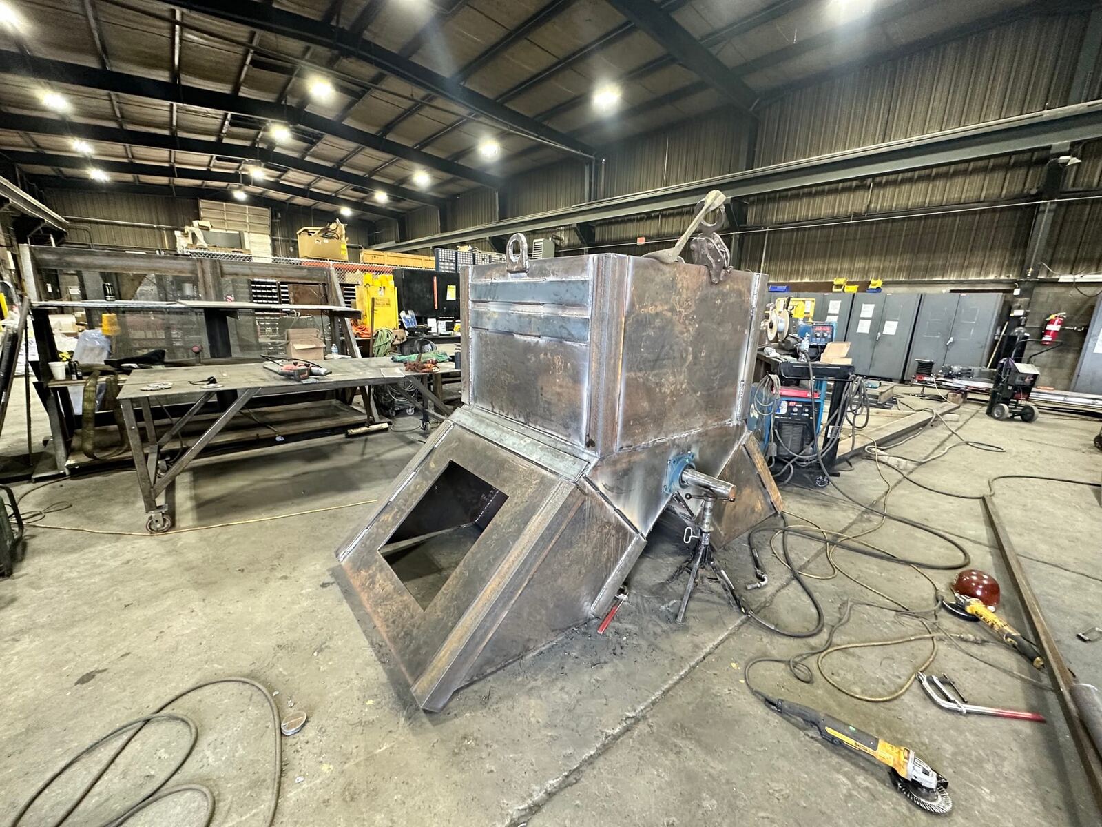 Fabricated mine shaft chutes at the Nyrstar zinc mine